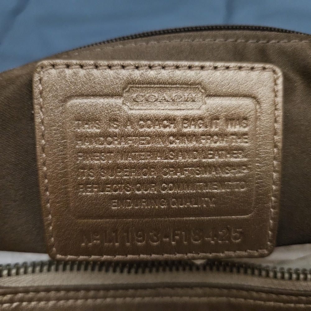 Coach Beige and Brown Signature Satchel and Wallet - Picture 4 of 6